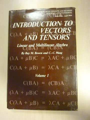 Cover of Introduction to Vectors and Tensors