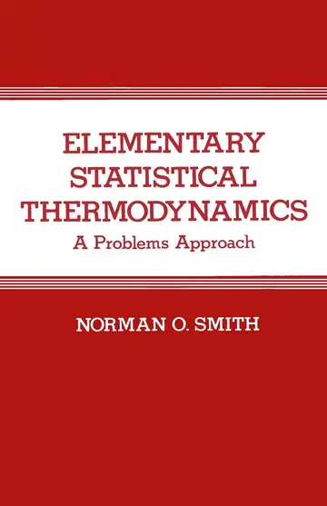 Cover of Elementary Statistical Thermodynamics