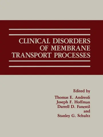 Cover of Clinical Disorders of Membrane Transport Processes