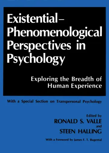 Cover of Existential-Phenomenological Perspectives in Psychology