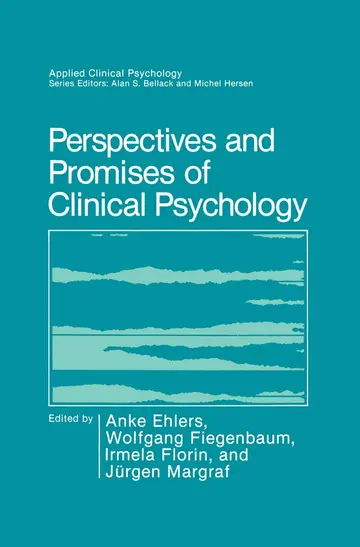 Cover of Perspectives and Promises of Clinical Psychology
