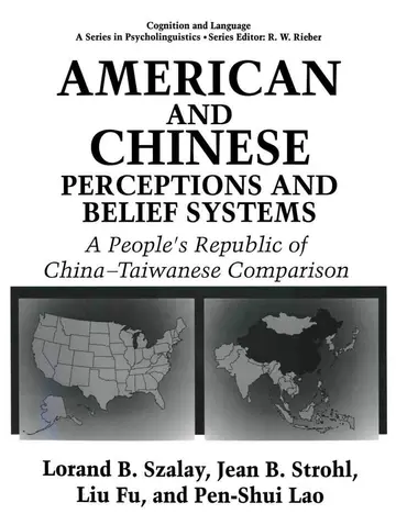 Cover of American and Chinese Perceptions and Belief Systems