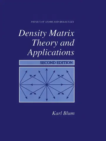 Cover of Density Matrix Theory and Applications