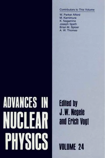 Cover of Advances in Nuclear Physics