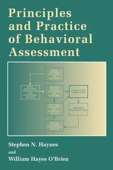 Cover of Principles and Practice of Behavioral Assessment