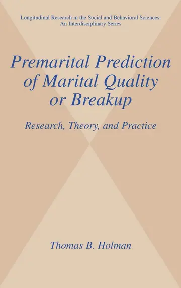 Cover of Premarital Prediction of Marital Quality or Breakup