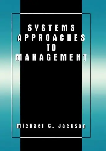 Cover of Systems Approaches to Management