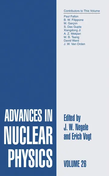 Cover of Advances in Nuclear Physics