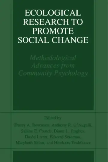 Cover of Ecological Research to Promote Social Change