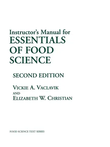Cover of Essentials of Food Science