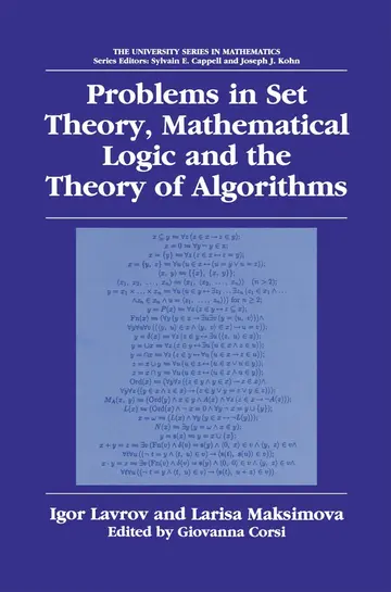 Cover of Problems in Set Theory, Mathematical Logic and the Theory of Algorithms