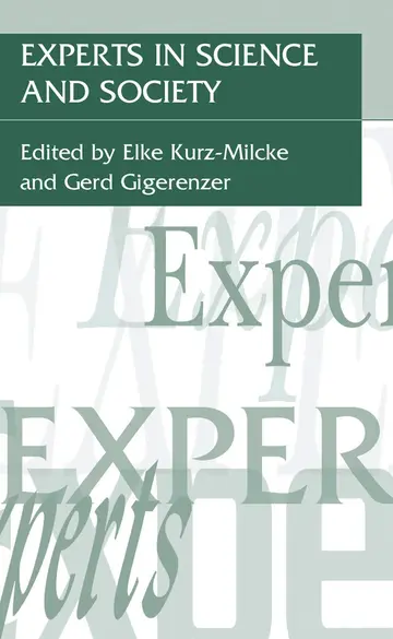 Cover of Experts in Science and Society
