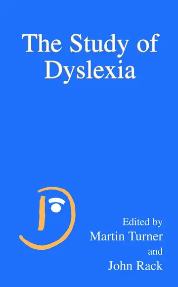Cover of The Study of Dyslexia