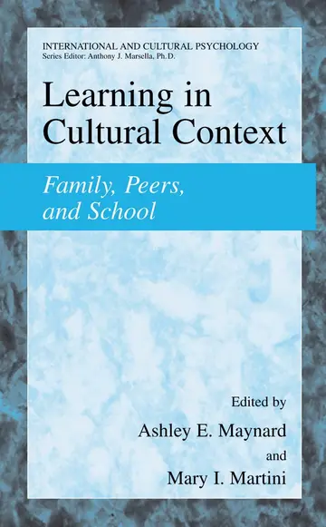 Cover of Learning in Cultural Context