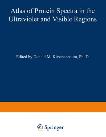 Cover of Atlas of Protein Spectra in the Ultraviolet and Visible Regions