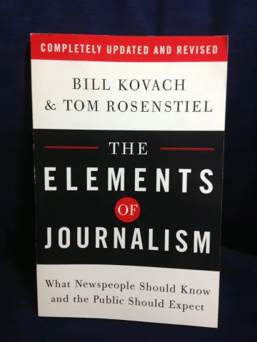 Cover of The Elements of Journalism
