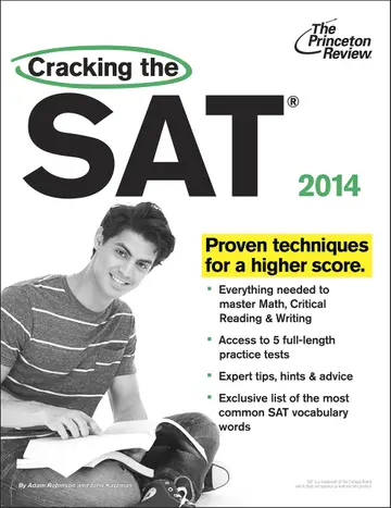 Cover of Cracking the SAT with 5 Practice Tests, 2014 Edition (College Test Preparation)