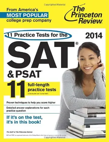 Cover of 11 Practice Tests for the SAT and PSAT, 2014 Edition