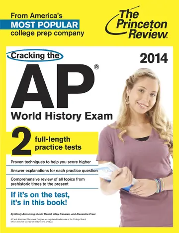 Cover of Cracking the AP World History Exam, 2014 Edition