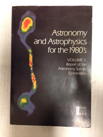 Cover of Astronomy and Astrophysics for the 1980's