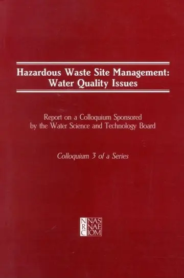 Cover of Hazardous Waste Site Management
