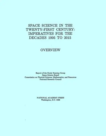 Cover of Space Science in the Twenty-First Century