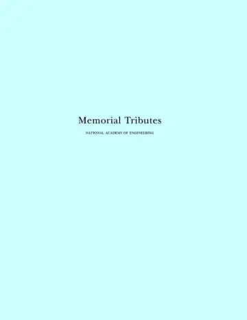 Cover of Memorial Tributes