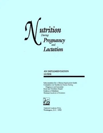 Cover of Nutrition During Pregnancy and Lactation
