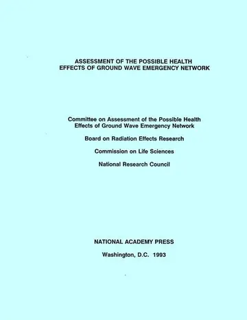 Cover of Assessment of the Possible Health Effects of Ground Wave Emergency Network