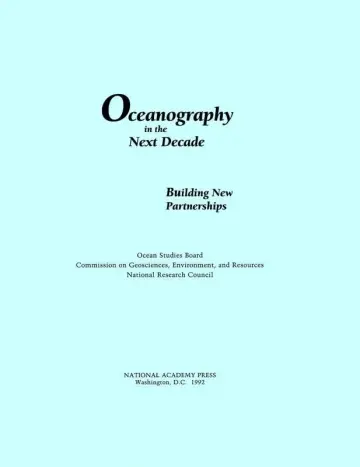 Cover of Oceanography in the Next Decade
