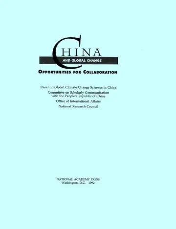 Cover of China and Global Change