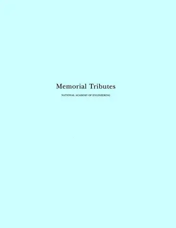 Cover of Memorial Tributes