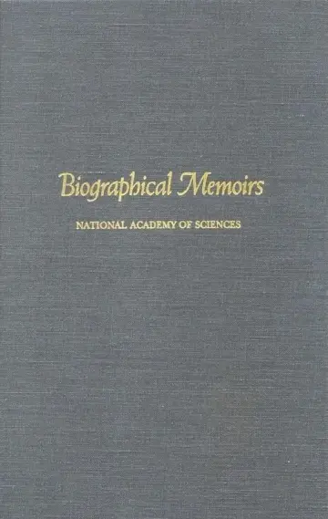 Cover of Biographical Memoirs