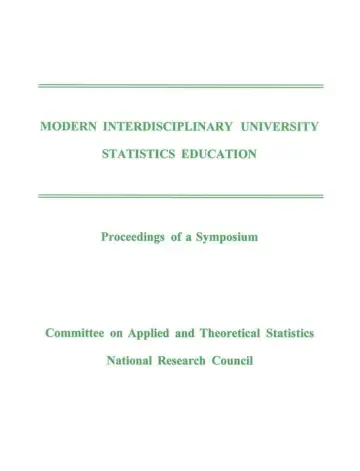 Cover of Modern Interdisciplinary University Statistics Education