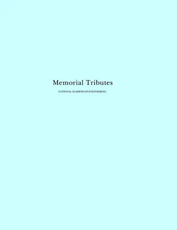 Cover of Memorial Tributes