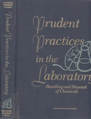 Cover of Prudent Practices in the Laboratory