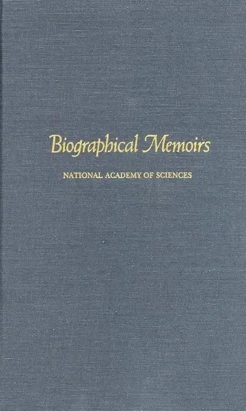 Cover of Biographical Memoirs