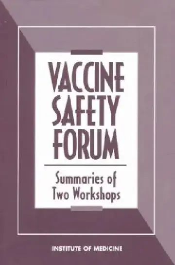 Cover of Vaccine Safety Forum