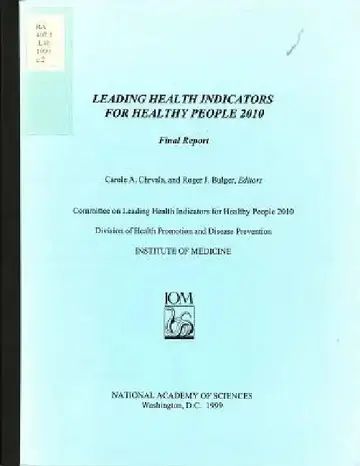 Cover of Leading Health Indicators for Healthy People 2010