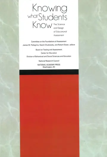 Cover of Knowing What Students Know