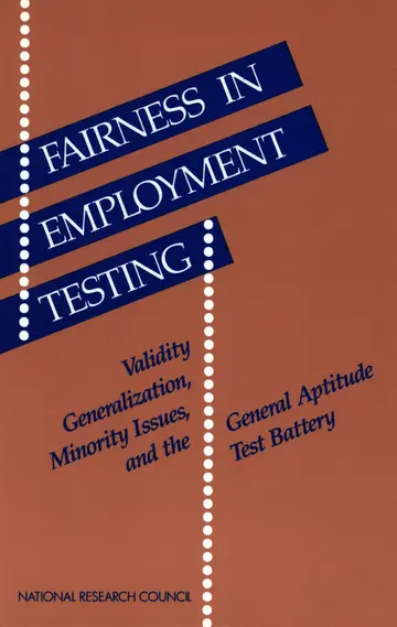 Cover of Fairness in Employment Testing