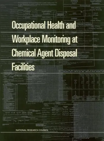 Cover of Occupational Health and Workplace Monitoring at Chemical Agent Disposal Facilities
