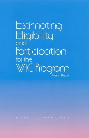 Cover of Estimating Eligibility and Participation for the Wic Program