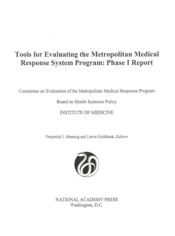 Cover of Tools for Evaluating the Metropolitan Medical Response System Program