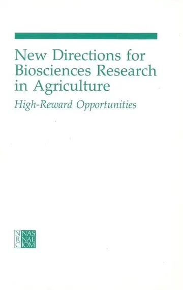 Cover of New Directions for Biosciences Research in Agriculture