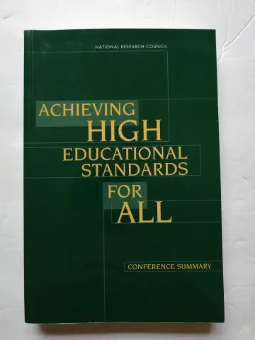 Cover of Achieving High Educational Standards for All