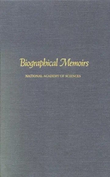 Cover of Biographical Memoirs