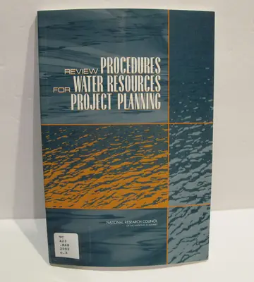 Cover of Review Procedures for Water Resources Project Planning