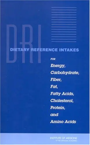 Cover of Dietary Reference Intakes for Energy, Carbohydrate, Fiber, Fat, Fatty Acids, Cholesterol, Protein, and Amino Acids
