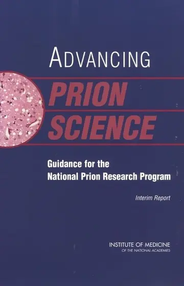 Cover of Advancing Prion Science
